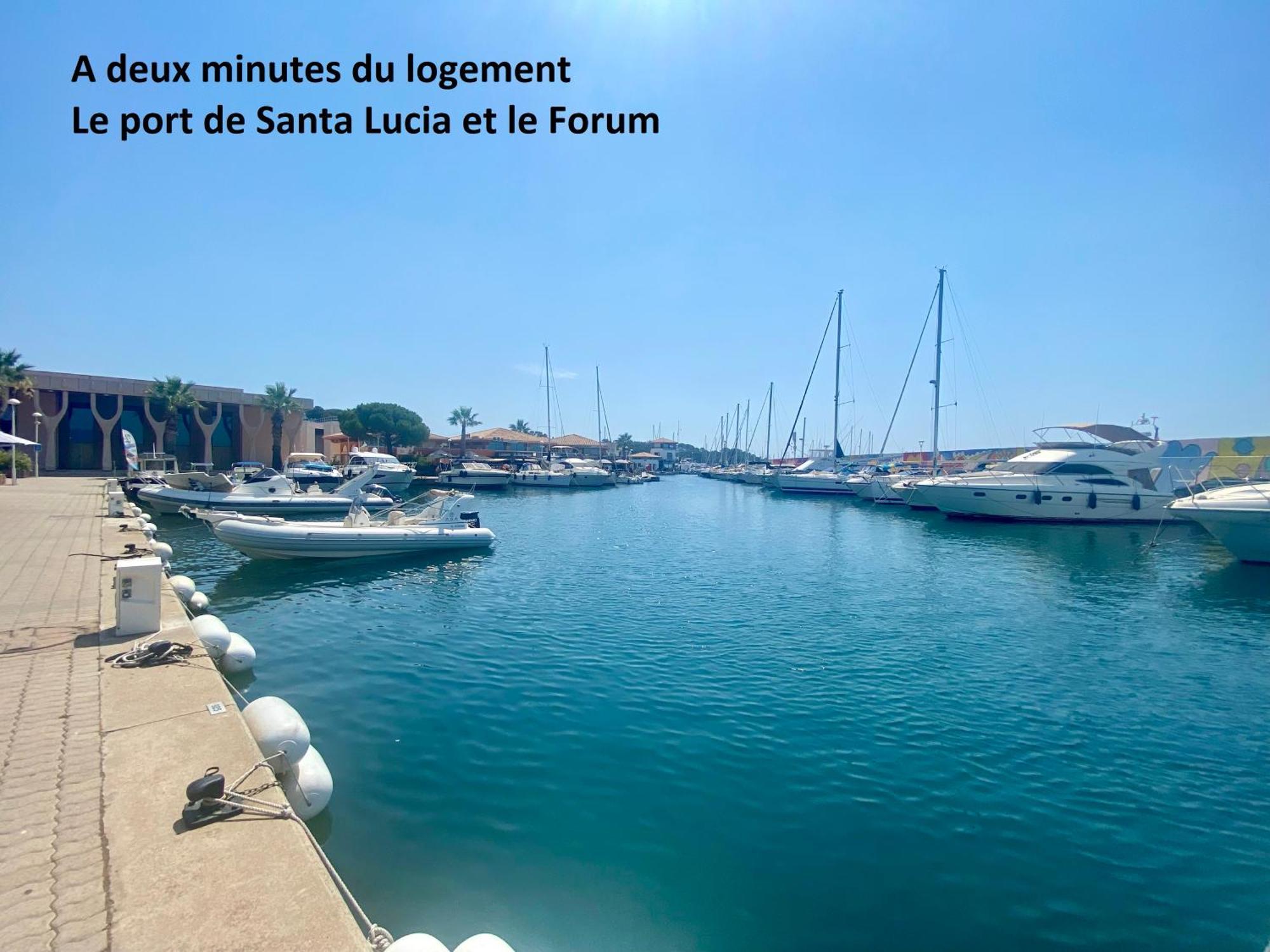 Appartement Face Mer Et Port Santa Lucia Climatise Et Wifi Saint-Raphaël 외부 사진